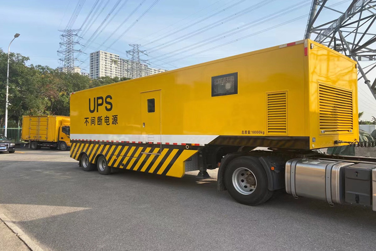 岳麓发电机租赁施工现场